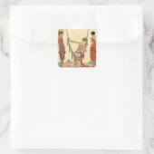 Zomer in Frankrijk Art Deco Stickers (Tas)