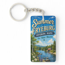 Zomer in Fryeburg Maine Rechthoekig Acryl