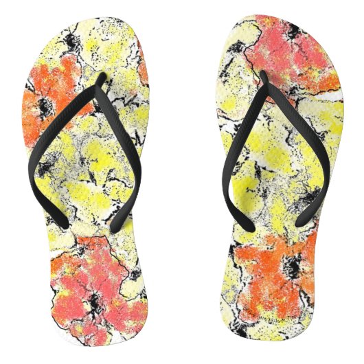Zomer in Herfst Wildbloemen Teenslippers (Voetbed)