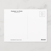 Zomer in het Briefkaart Iowa (Achterkant)