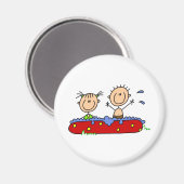 Zomer in het zwembad magneet (Voorkant / Achterkant)