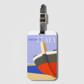 Zomer in Italië - poster van de oldtimers Bagagelabel (Voorkant (verticaal))