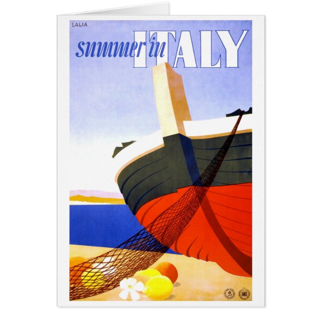 Zomer in Italië Vintage Travel (Voorkant)