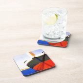 Zomer in Italië Vintage Travel Bier Onderzetter (Rechterzijde)