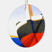 Zomer in Italië Vintage Travel Keramisch Ornament (Links)