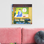 zomer in Japan Canvas Afdruk (Insitu (Woonkamer))