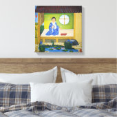 zomer in Japan Canvas Afdruk (Insitu (Slaapkamer))