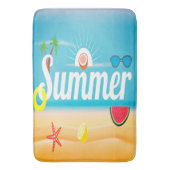 Zomer in je badkamer badmat (Voorkant Verticaal)