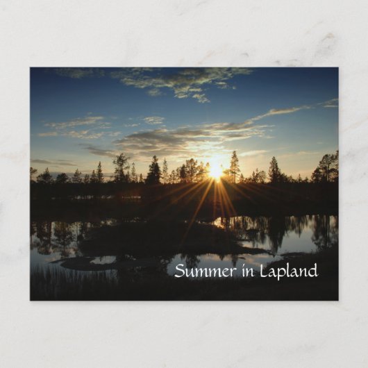 Zomer in Lapland - Briefkaart (Voorkant)