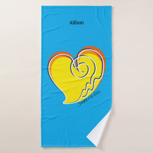Zomer in Love - Persoonlijk Bad Handdoek (Badhanddoek)
