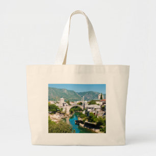 Zomer in Mostar Grote Tote Bag