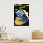 Zomer in New England (canvas) Poster (Keuken)