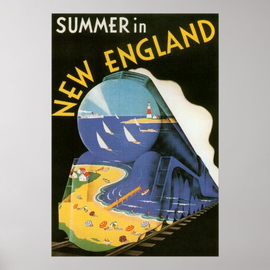 Zomer in New England (canvas) Poster (Voorkant)