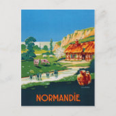 Zomer in Normandië, Frankrijk Briefkaart (Voorkant)
