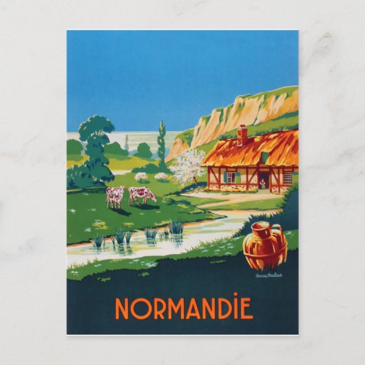 Zomer in Normandië, Frankrijk Briefkaart (Voorkant)