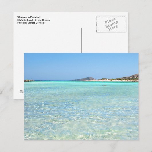 Zomer in Paradise Briefkaart (Voorkant / Achterkant)