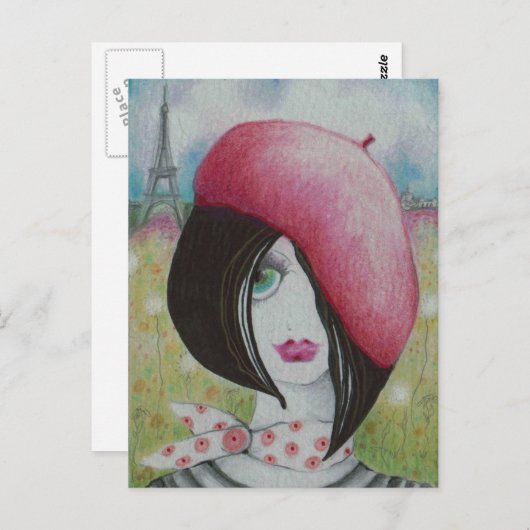 zomer in Parijs Briefkaart (Voorkant / Achterkant)