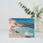 Zomer in Spanje Ibiza Briefkaart (Staand voorkant)