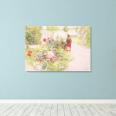 Zomer in Sundborn, 1913, van een commercieel gewin Canvas Afdruk (Insitu (Houten vloer))