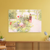 Zomer in Sundborn, 1913, van een commercieel gewin Canvas Afdruk (Insitu (Woonkamer))