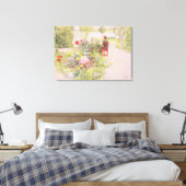 Zomer in Sundborn, 1913, van een commercieel gewin Canvas Afdruk (Insitu (Slaapkamer))