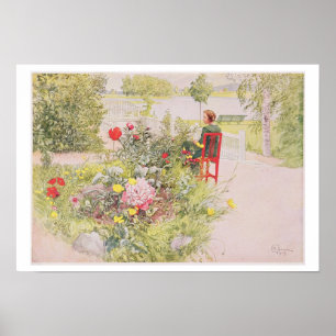 Zomer in Sundborn, 1913, van een commercieel gewin Poster