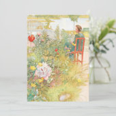 Zomer in Sundborn door Carl Larsson Kaart (Staand voorkant)