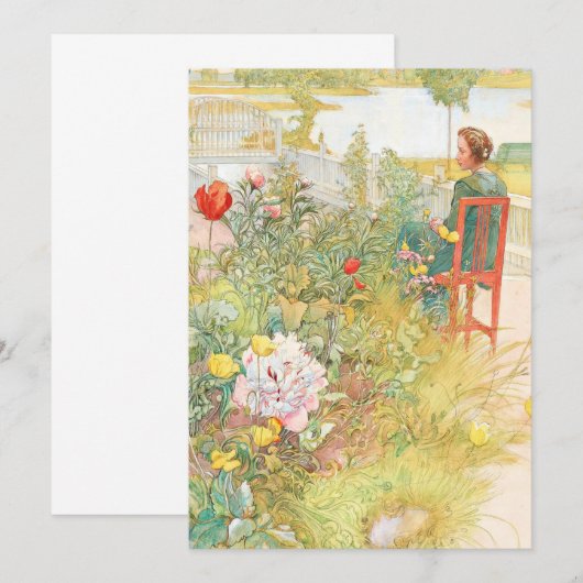 Zomer in Sundborn door Carl Larsson Kaart (Voorkant / Achterkant)