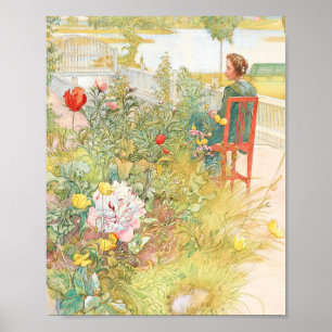 Zomer in Sundborn door Carl Larsson Poster