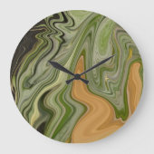 Zomer in tropische ananas grote klok (Voorkant)