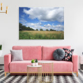 Zomer Iowa Prairie Canvas Print (Insitu (Woonkamer))