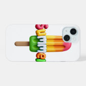 Zomer iPhone 15 case (Achterkant horizontaal)