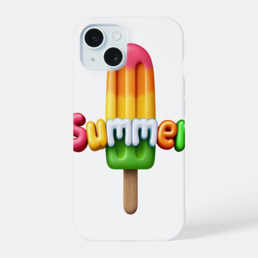 Zomer iPhone 15 case (Achterkant)