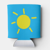 Zomer Is Het Strand Aangepaste Retro Doodle Tote T Blikjeskoeler (Achterkant)