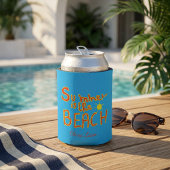 Zomer Is Het Strand Aangepaste Retro Doodle Tote T Blikjeskoeler