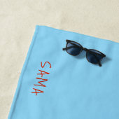 Zomer Is Het Strand Aangepaste Strandtowel Strandlaken (In situ)
