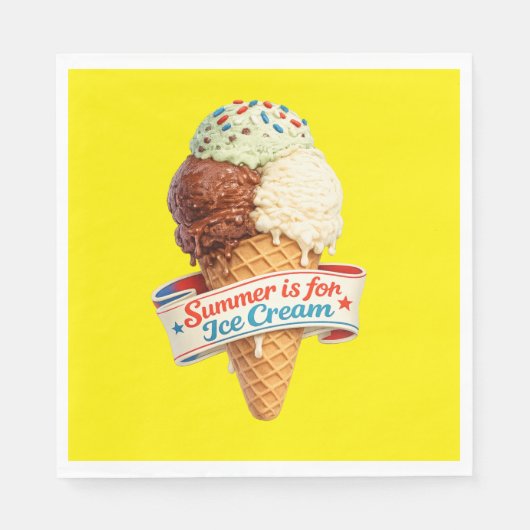 Zomer is voor IJs Servet (Voorkant)