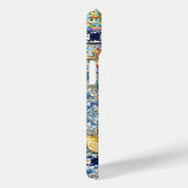 zomer italiaans florale blauwe tegels citrus monog Case-Mate iPhone case (Achterkant / Rechts)