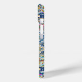 zomer italiaans florale blauwe tegels citrus monog Case-Mate iPhone case (Achterkant / Links)