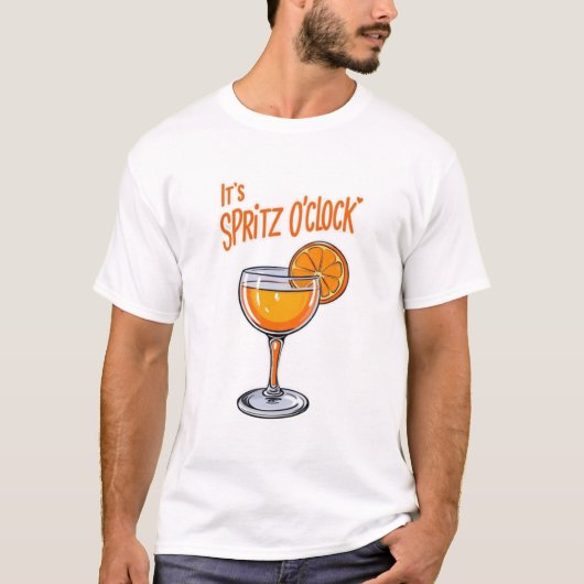 Zomer Italiaanse Vibe: Het is Spritz O'Clock T-shirt (Voorkant)