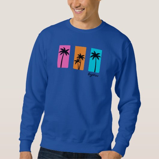Zomer jaren 1980 Palm Tree  Vibes Trui (Voorkant)