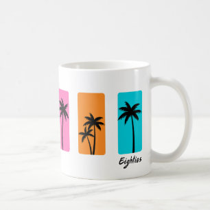 Zomer jaren 80 Palmboom Retro Sfeer Koffiemok