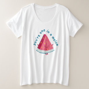 ZOMER   Je bent Eén İn Een Meloen Grote Maat T-shirt