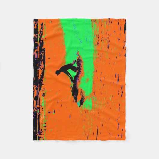 Zomer Jetting - Jet Ski Plezier Fleece Deken (Voorkant)