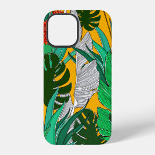 Zomer junglepatroon met felle kleuren. Jungle z iPhone 12 Hoesje