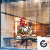 Zomer kabouter raamsticker (Cafe Raam)