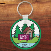 Zomer kajuiteiland met aangepast teken sleutelhanger (Voorkant)