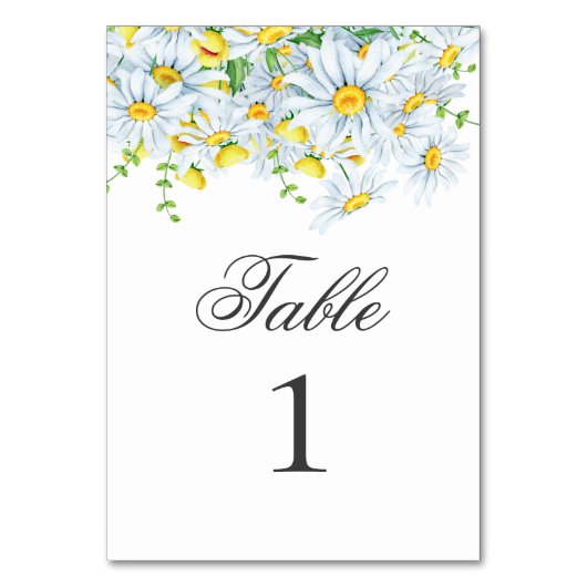 Zomer kamille. Lente tuin bloemen bruiloft Kaart (Voorkant)