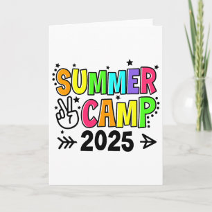 Zomer Kamp 2025 Kamperen Kampvuur Zomer Vakantie Kaart