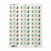 Zomer Kamp Beer Camping Retouradres Label (Full Sheet)
